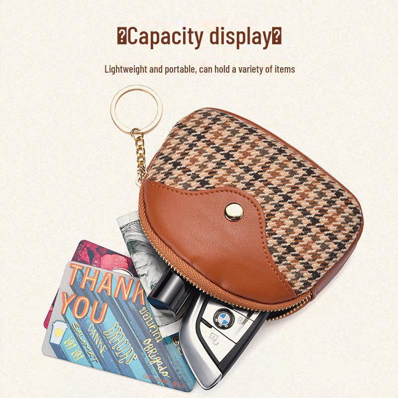 High-End Lightweight Zipper Coin Bag and Key Holder