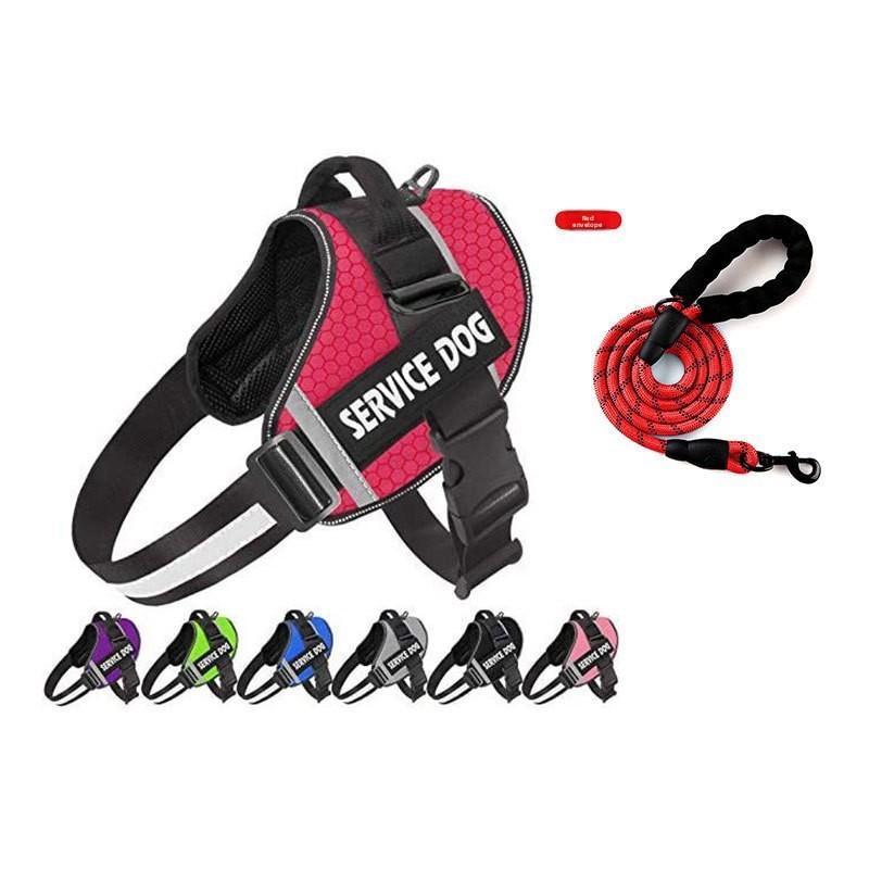 The Dog Pet Leash Is Reflective and Explosion-proof, with A Chest and Back Strap To Prevent The Dog From Breaking Free From The Leash
