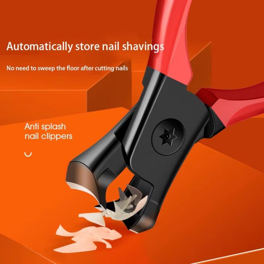 

Sharp Edge Fingernail Clipper Stainless Steel Nail Scissors Professional Nail Clippers Household червоний