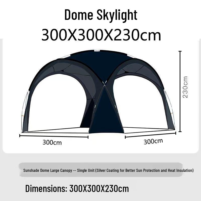 Dome Canopy Tent: Multi-Person Sunshade, Weather Protection, Portable for Outdoor Camping.