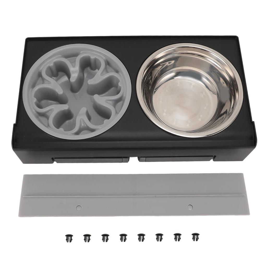 Boluri pentru câini înălțate, rezistente la mizerie, reglabile, suport înălțat pentru boluri pentru câini, protecție pentru gât, hrănitor pentru câini antiderapant