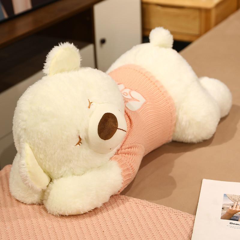 Sweater Bear Wear Plush Toy Cartoon Stuffed Doll Cushion Decoration Kids Gift