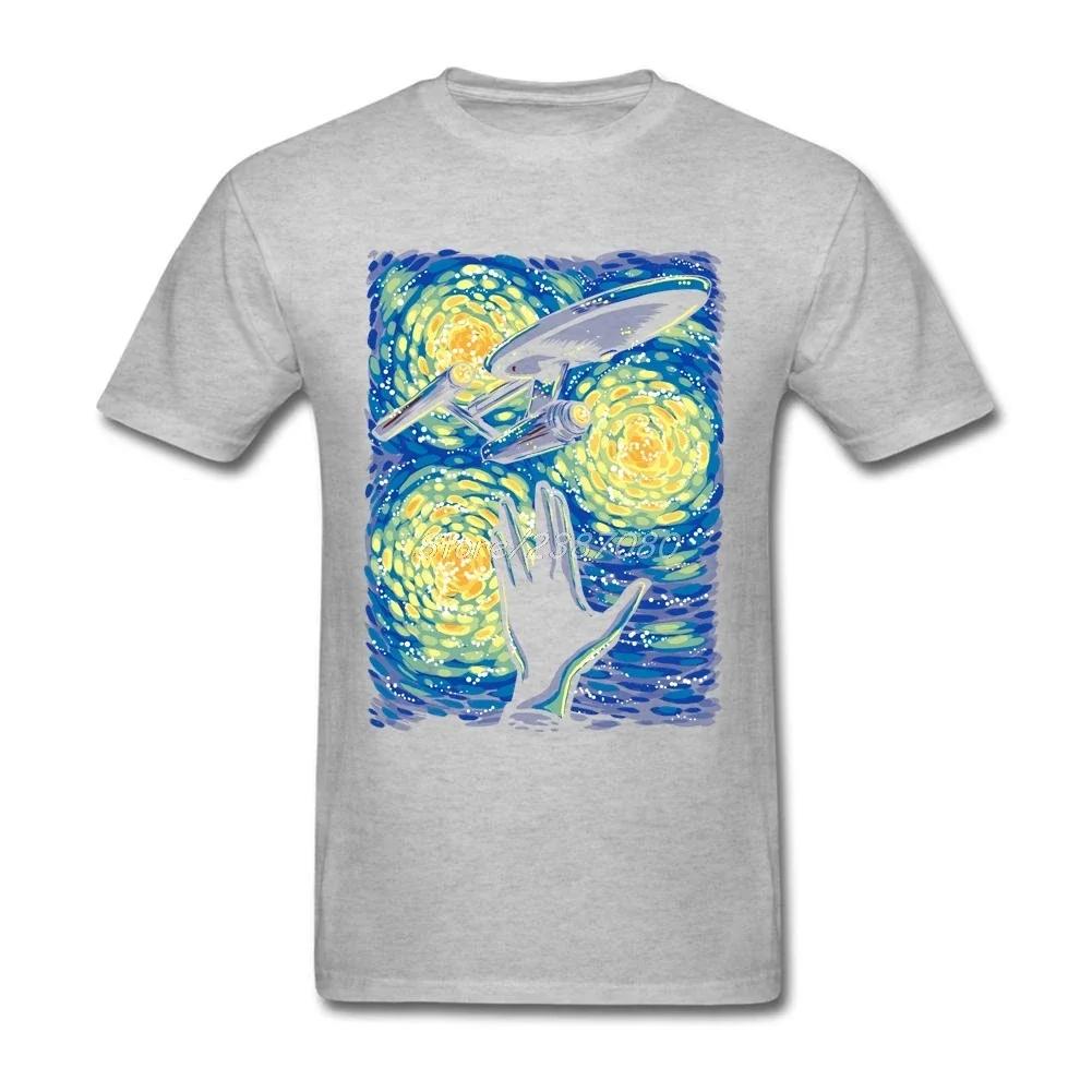 Funny Space Galaxy Picassos Painting Of Starry Sky Tshirt Summer Cotton Short Sleeve Oneck Unisexs T Shirt New S3xl