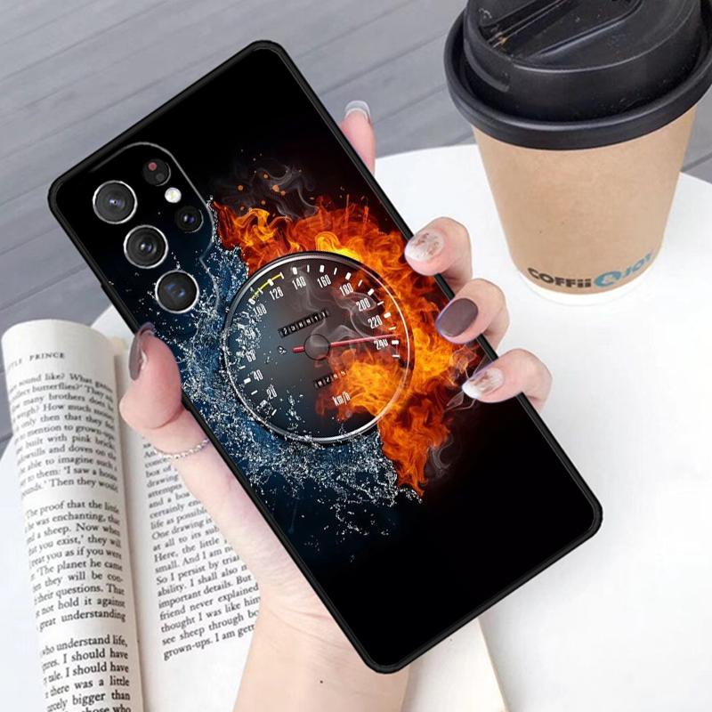 Car Speed Dashboard Phone Case Cover For Samsung Galaxy S24 S25 Ultra S21 S22 Ultra S10E Note 10 Plus Note 20 FE S23