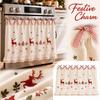 Weihnachts-Backofen-Vorhang, Feiertags-Küchendekoration für die Backofentür