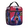 Geantă de prânz izolată Cooler Bag Reutilizabilă Portabilă Cutie de prânz Tote Y-Yamal Football Soccer Laminată pentru Bărbați Femei Birou Exterior