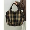 Tote Bag with Large Capacity and Multiple Pockets, for Commuting, with A Single Shoulder Strap and A Slanted Design.