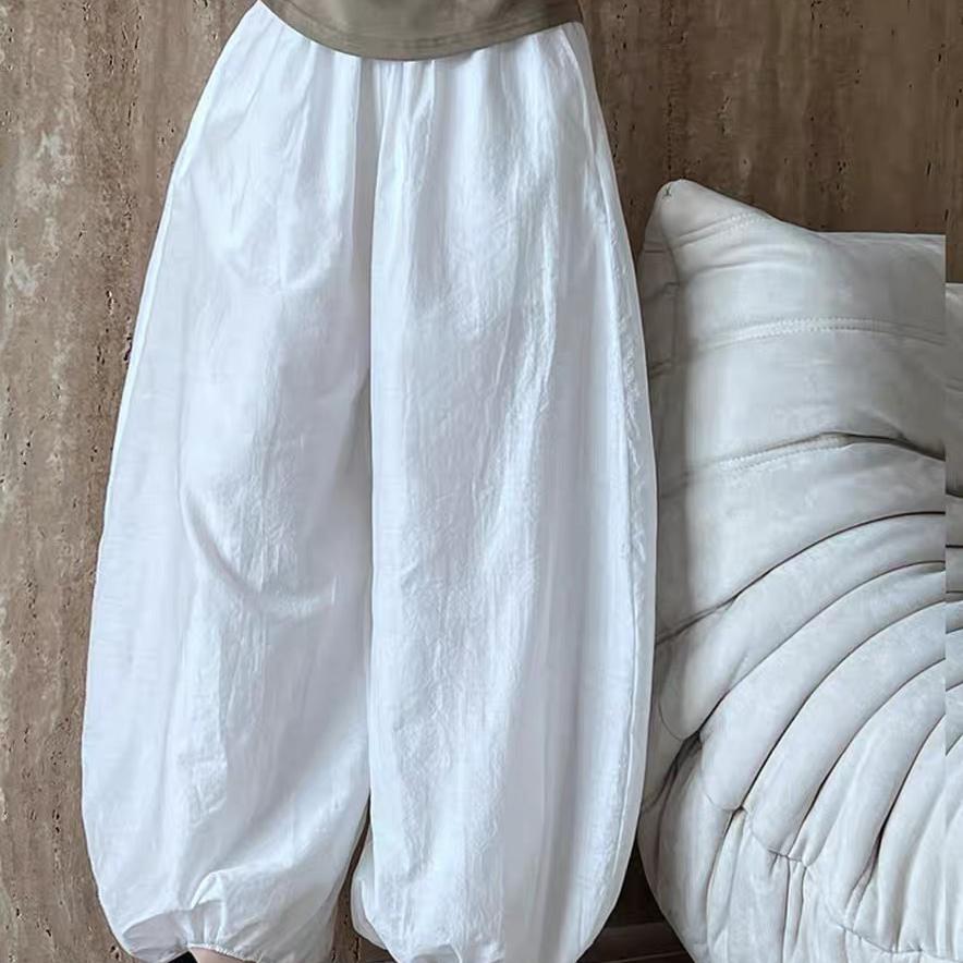 Oversized Bloomers Summer  Fashion Women Pants Casual Loose Breathable Wide Leg Pant
