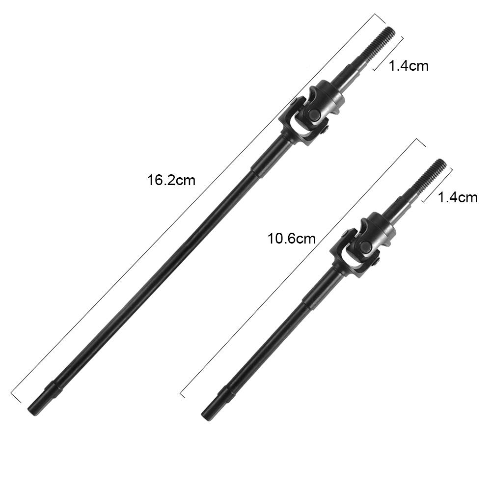 

YEAHRUN Hard Steel Front & Rear Axle CVD Drive Shafts for Axial Wraith 90018 90048 RR10 1/10 RC Crawler Car Upgrade Parts