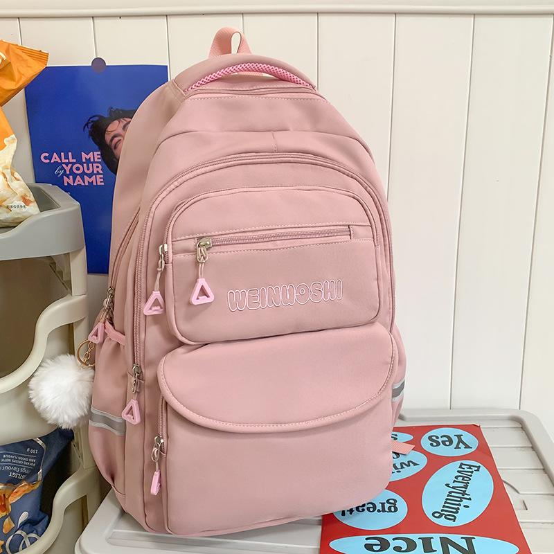 Dětský školní batoh pro žáky základní školy, velkokapacitní, pro dívky, pro žáky nižší střední školy, batoh s nápisem