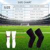 2pcs Breathable Knee Compression Sleeves Designed for Sports Like Basketball, Football, Volleyball, And Cycling