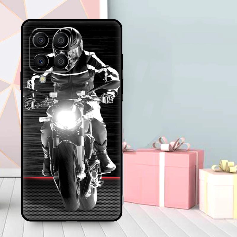 Motorcycle Motorbike Case For Samsung Galaxy M16 M31 M21 M13 M33 M53 M15 M35 M55 M36 M56 M12 M32 M52 M14 M34 M54