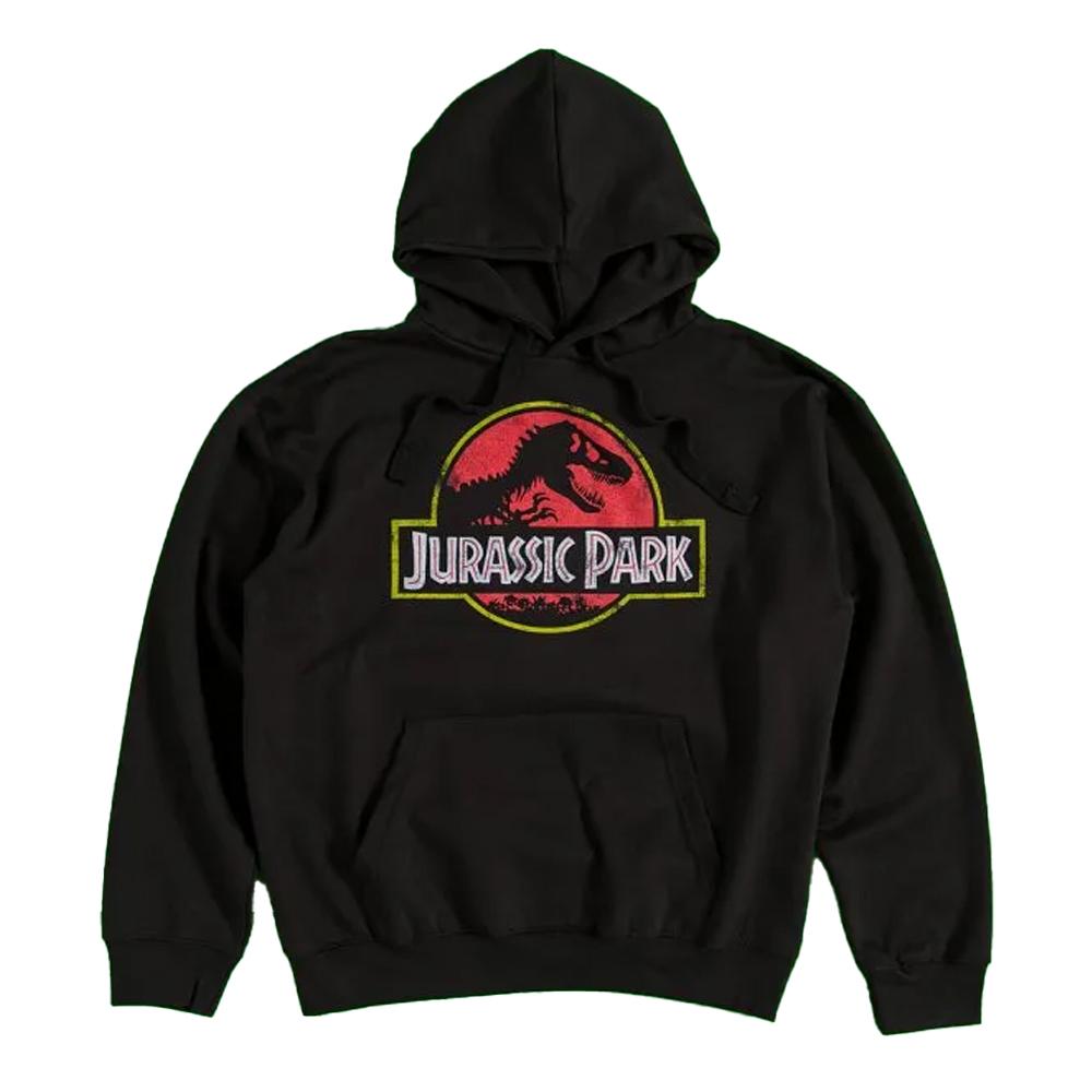 Jurassic Park Unisex Adult Classic Logo Hoodie