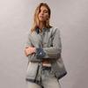 Calvin Klein Vintage Workwear Pocket Color Block Loose Fit Cotton Denim Jacket Women Jackets 47D753G