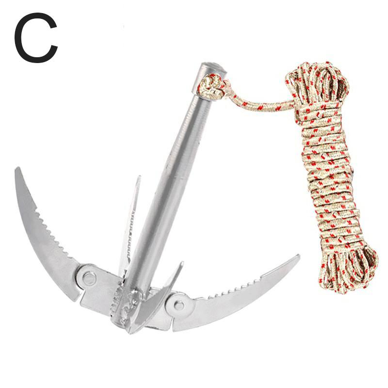 Fishing Water Grass 4 Claw Anchor Sickle Remover Foldable Sickle Plant Cutter Fishing Accessories Fishing Gear Supplies