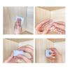 2Pcs Curtain Rod Bracket Hooks Adjustable Clear Wall Bracket Self Adhesive Rods