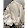 Men Loose Stand Collar American Casual Long Sleeve Workwear Jacket Outerwear