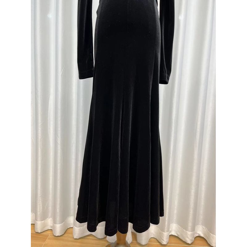 Fashion Original Order Classy 3D Cutting V Neck Waist-Tight Elegant Mermaid Dress New Year Annual Meeting Aura Dress Women