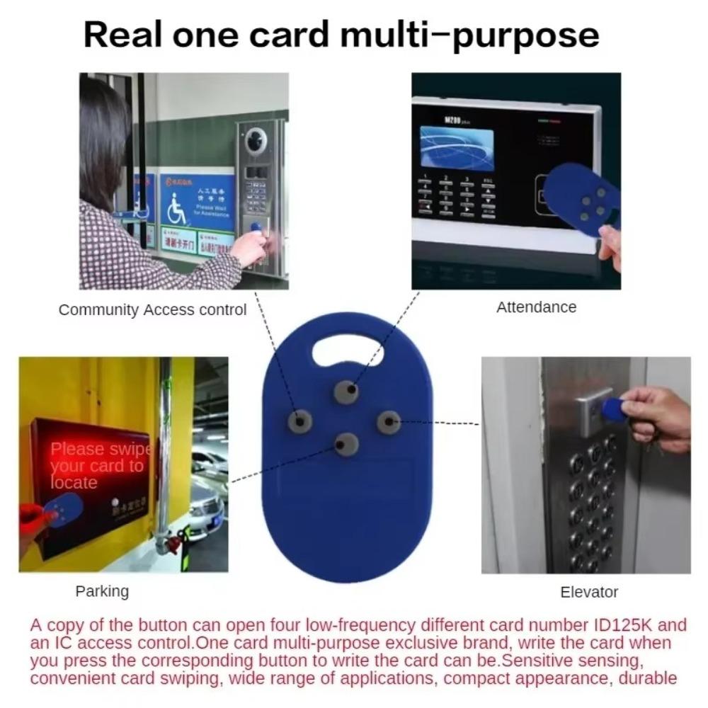 Smart Chip RFID Multiple Key Fob Changeable Induction Elevator Card For Home