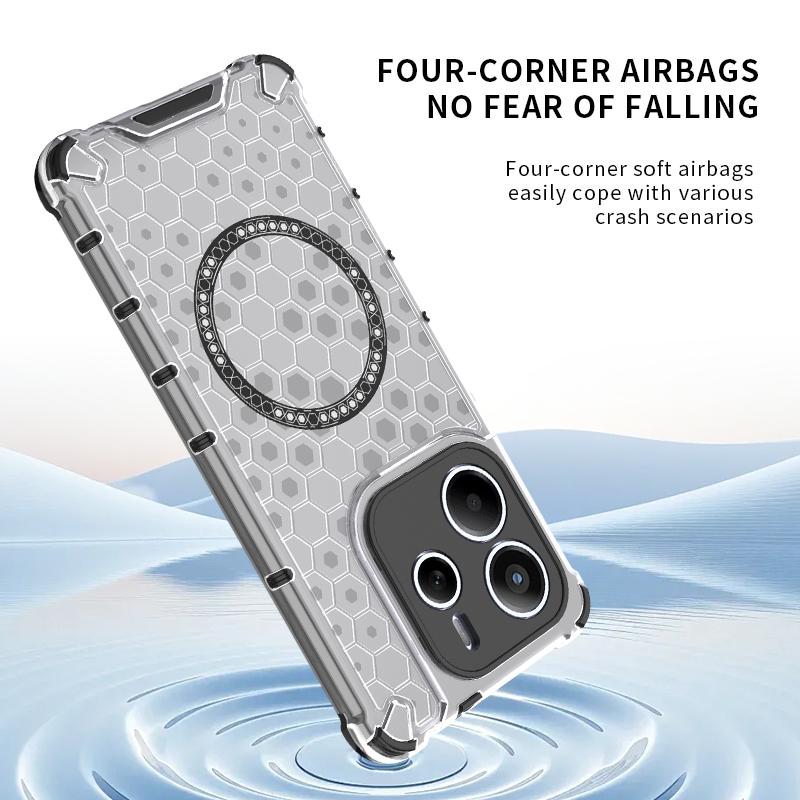 Magnetic for Magsafe Full Cover for Redmi Note 14 Pro Plus Note14Pro 13Pro+ POCO X7 5G Shockproof Transparent Protection Silicone TPU Case