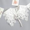 Fashion Embroidery Hollow Cotton Finished Lace Fake Collar Shawl Shopping Travel Camping Party Personalized Decoration Cloak