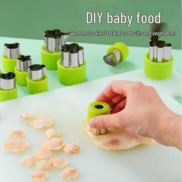 Wonton Dumpling & Farfalle Form for Kjeks, Dampede Boller og Babymat