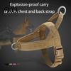 Dog Harness No-Pull with Handle, Adjustable Reflective Harness, Heavy-Duty Small Padded Nylon for Medium Large Dogs Walking Training Breed