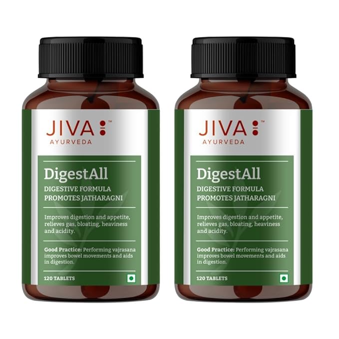 

Таблетка Jiva Digestall 500 мг, 120 таблеток X 2 упаковки