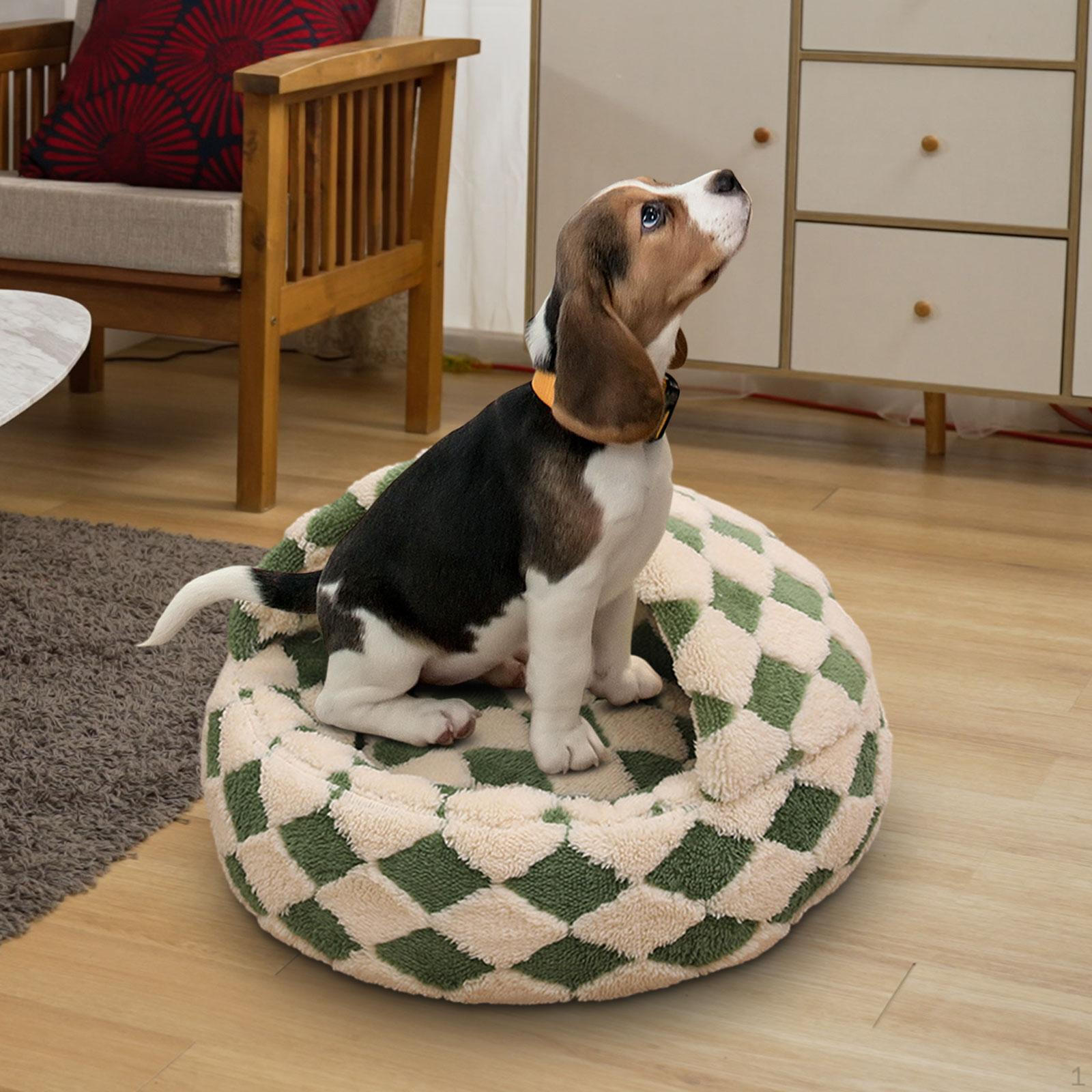 

Кровать для кошек Cave Dog Calming Soft, подушка, моющаяся обнимательная подушка с чехлом, круглая для щенков green white 40cm