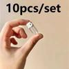 10 Mini Travel Bottles Leak-Proof Portable Transparent Glass Bottles Suitable For Makeup Remover Serum, Single-Use Empty Bottles