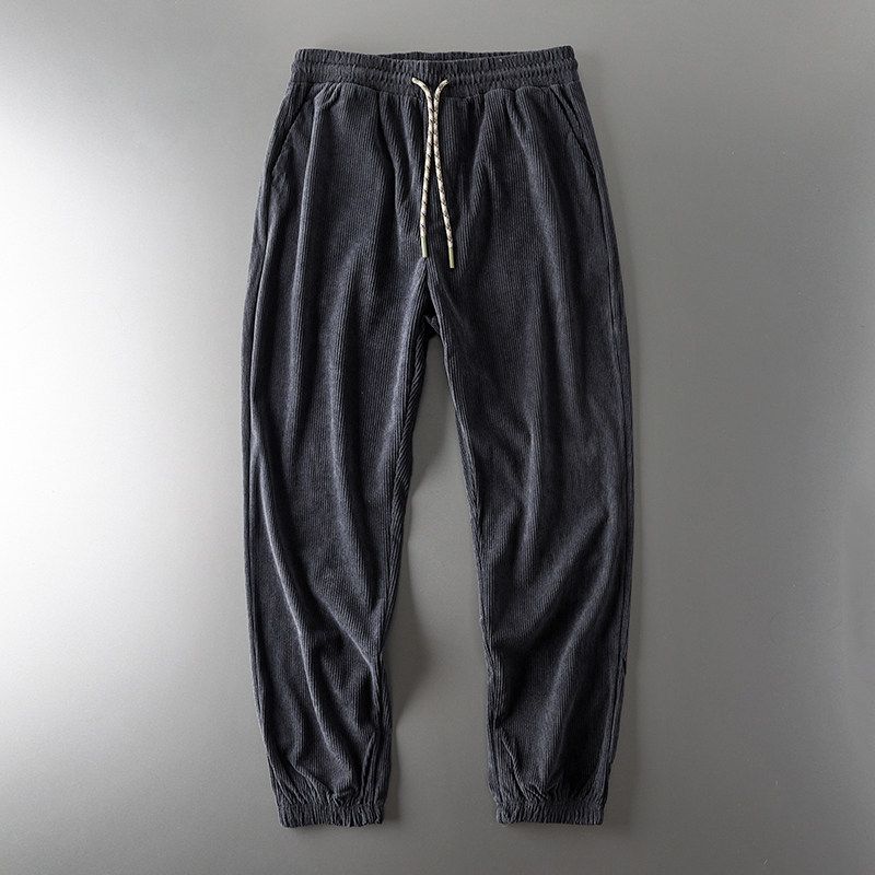 Foreign Trade Tail Order Cut Label Corduroy Autumn and Winter Export Men's Pants