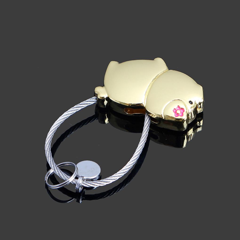 Schwein Schlüsselanhänger Schlüsselring Draht Autoschlüsselhalter