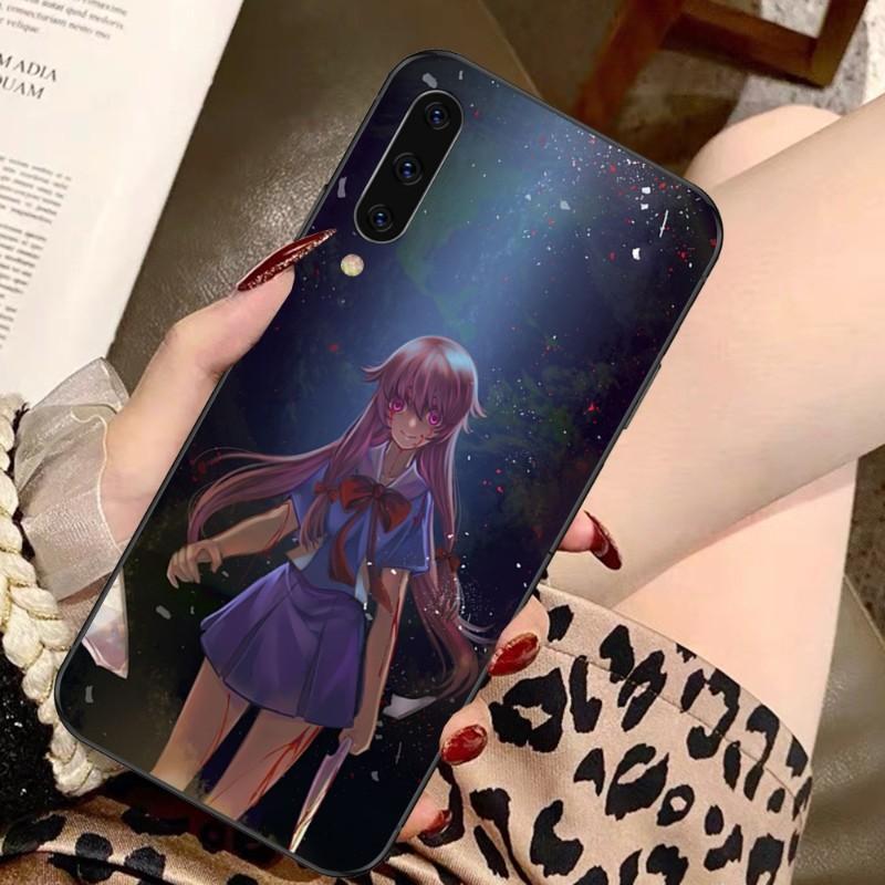 Future Diary Mirai Nikki Handyhülle für Samsung A91 A81 A73 A72 A71 A30S A20 A12 A13 A52 A53 4G 5G Weiche schwarze Handyhülle