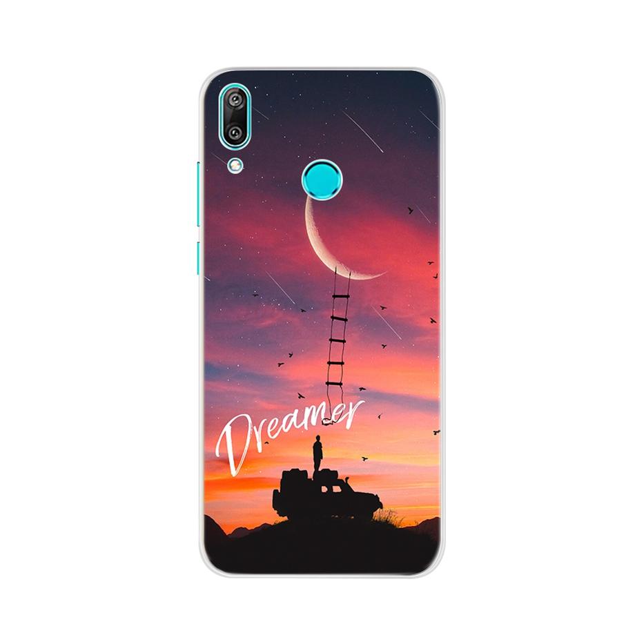For Huawei Y7 2019 Case Silicone Cartoon TPU Cover Phone Case For Huawei Y7 2019 DUB-LX1 DUB LX1 LX2 LX3 Y 7 Prime Pro 2019 Case