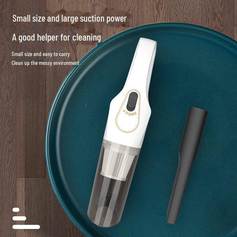 High Power Wireless Charging Handheld Vacuum Cleaner - Perfect for Cars and Desktops!