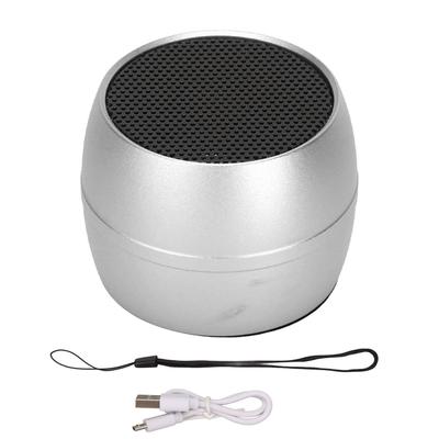 Mini Bluetooth Hoparlör IP67 Su Geçirmez USB Şarjlı Dahili Mikrofon Taşınabilir Kablosuz Hoparlör Duş Odası Araba için Gümüş