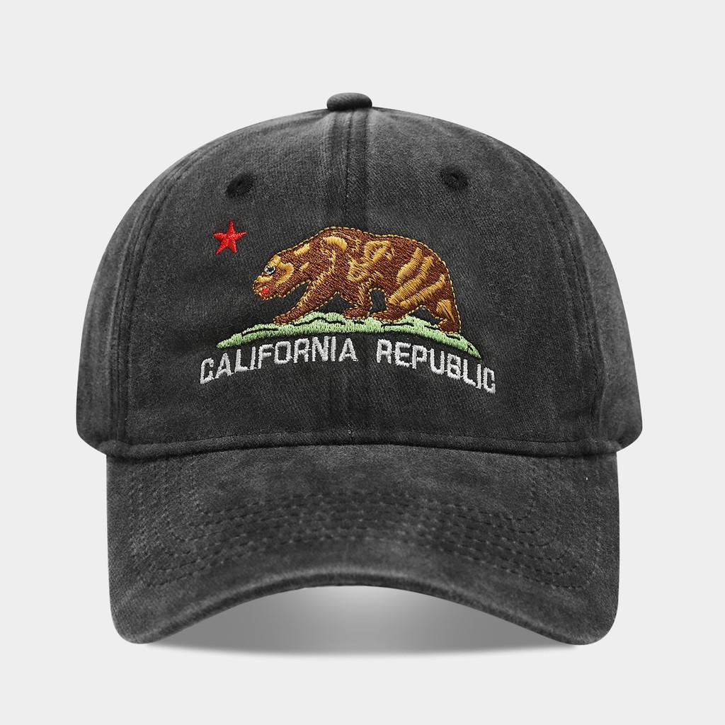 

Хлопковая бейсболка с нашивкой медведя, дышащий дизайн, для лета и весны чёрный