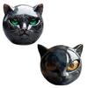 1/2Pcs Black Cat Stone Sculpture Carved Healing Stone Cat Head Figurine Statue Home Office Desktop Decoration Ornament