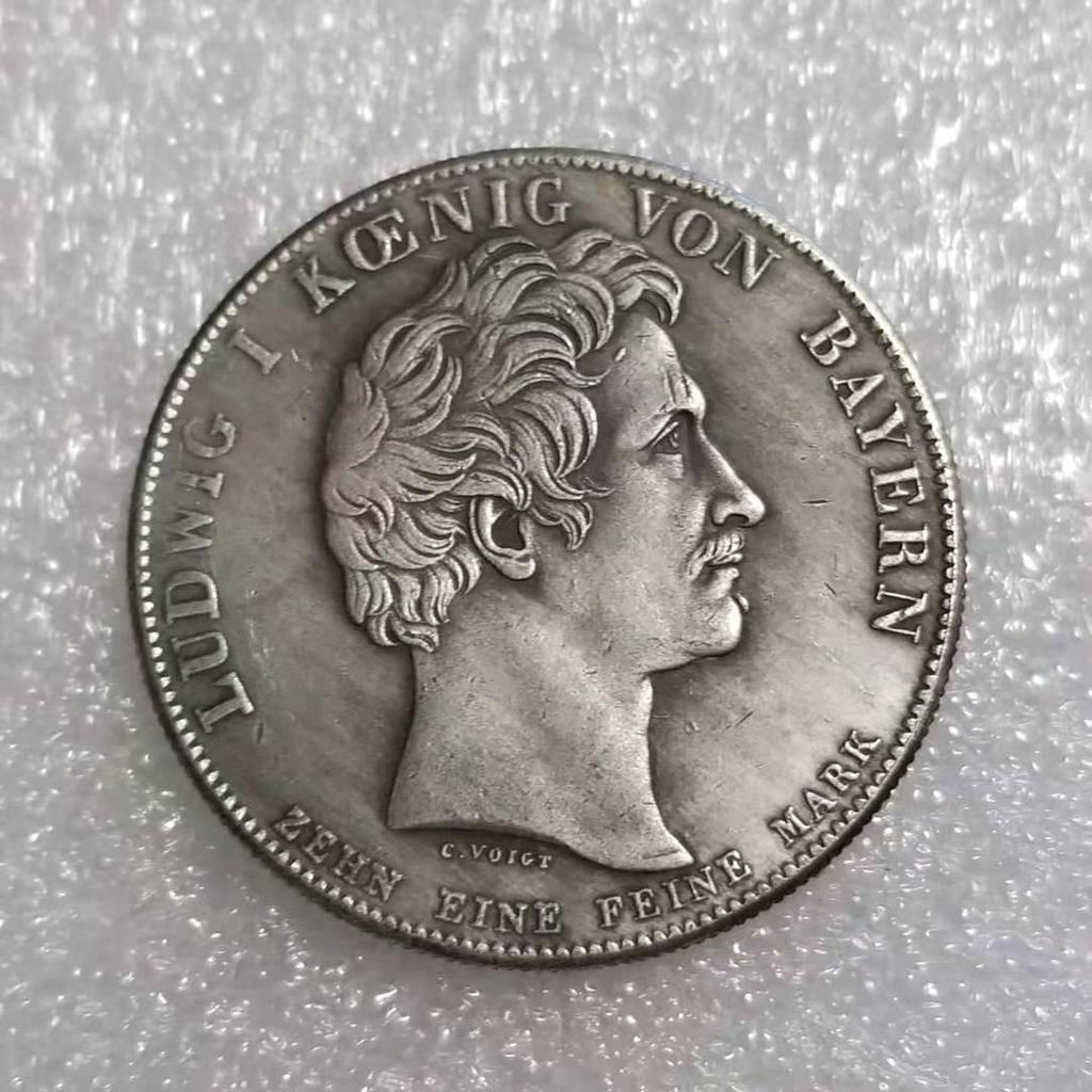 Коллекция старинных монет из античной латуни и немецкого серебра 1827 года #1519