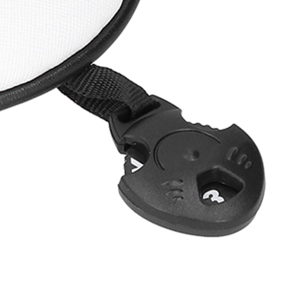 PU Leather Golf Wood Head Covers Waterproof Cartoon Thicken Plush No. 3 Golf Club Headcover