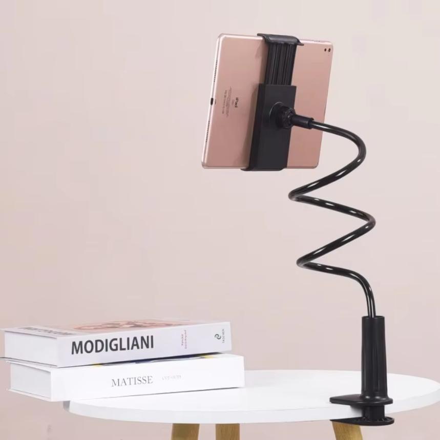 Portable 70cm 360 Clip Mobile Phone Holder Stand Flexible Lazy Bed Desktop Bracket Flat Bracket for iPhone Samsung Stand Base