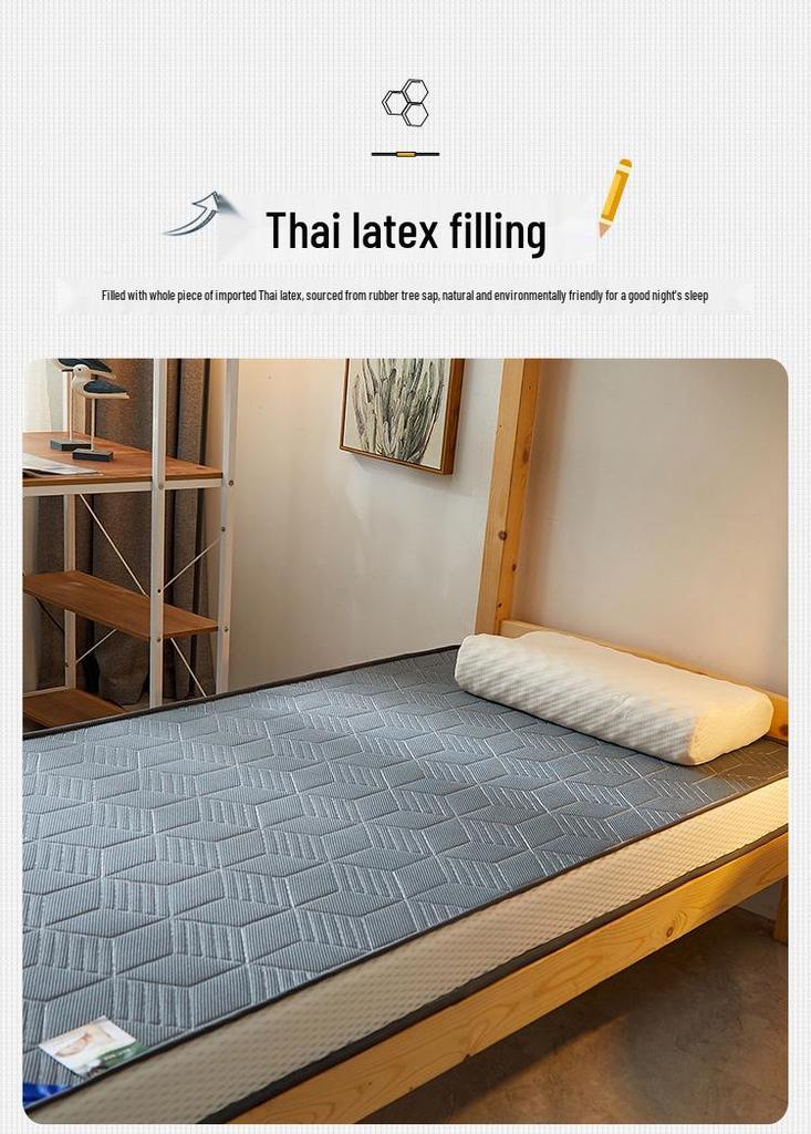 Thickened Foldable Latex Tatami Mattress for Dorms & Rentals - Single & Double Sizes