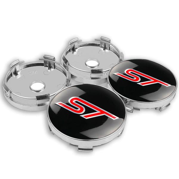 4×60MM ST Logo Emblem Wheel Center Hub Caps Car Auto Wheel Hub Cover Badge Hubcaps Rim Accessories