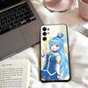 A-Aqua Anime KonoSubaS-S Phone Case For Samsung S25,S24,S21,S22,S23,S30,Ultra,S20,Plus,Fe,Soft Silicone Black Cover