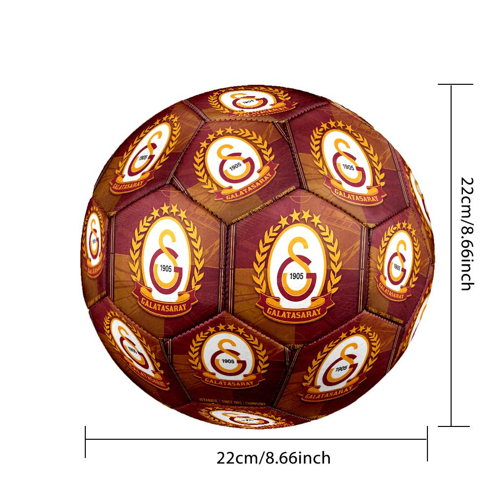 Galatasaray FC Size 5 Standard Football Durable Training Match Soccer Ball for Adult Outdoor Sports