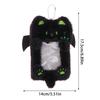 Cartoon Cute Black Cat Plush Card Holder Photocard Case Bag Keyring Pendant Idol Photo Protective Cover Student Card Holder Gift