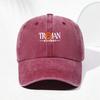 Washed Cotton Baseball Cap Distresseded Vintage Style Adjustable Snapback Hat For Men And Women Casual Street Stylewear Cap Trojan Warrior Vintage