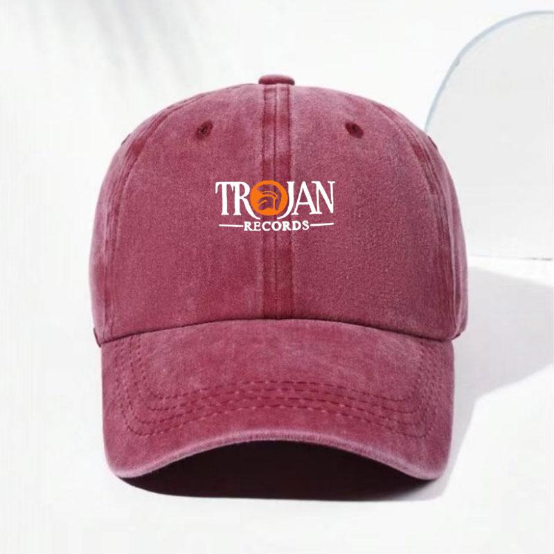 

Trojan Warrior Vintage Washed Cotton Baseball Cap Distressed Retro Style Adjustable Snapback Hat Unisex Casual Streetwear Cap розы красного