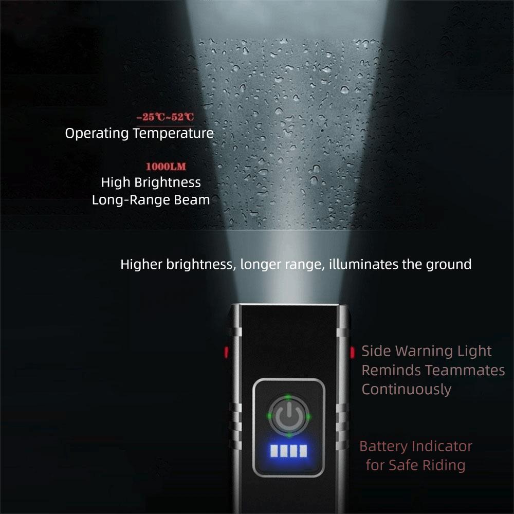 Aluminum Zinc Zinc Alloy MTB Road Bike Head Lamp Smart Sensor Bicycle Front Lamp Outdoor Flash Light