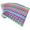RIVEENY 24 Sheets 1 to 10 Consecutive Number Stickers - Self Adhesive Vinyl Decals for Indoor and Outdoor Waterproof Labels - Inventory